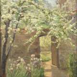 DIECKMANN, Karl (* 1890). Garteneingang mit blühendem Obstbaum. - photo 1