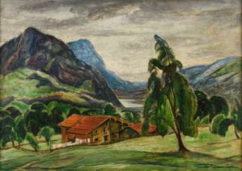 HAASE-JASTROW, Kurt (1885 Jastrow - 1958 Berlin). Gebirgslandschaft.