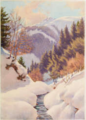 KESSLER, Carl (1876 Coburg - 1968 München). "Bei Saalbach-Hinterglemm".