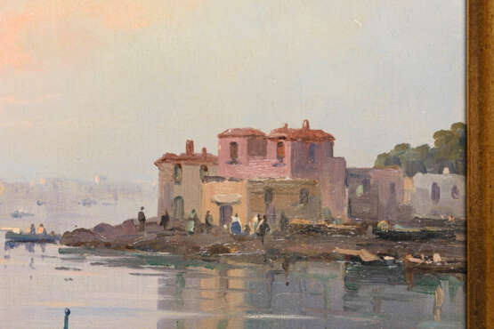 BUONO, Leon Giuseppe (1888 Neapel - 1975). Italienische Küstenlandschaft. - Foto 3