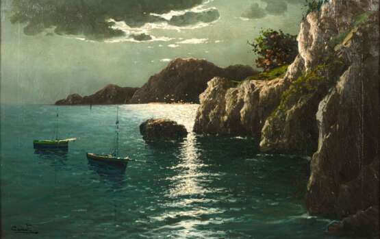 CASATI, Carlo (1889 - 1965). Capri bei Nacht. - фото 1
