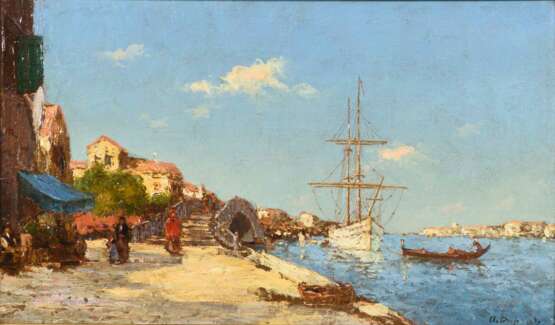 DUPRAT, Albert Ferdinand (1882 Venedig - 1974). Sonniges Venedig. - Foto 1