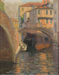 FELBER, Carl Friedrich (1880 Waedenswil/Schweiz - 1932). "Venezianischer Kanal".