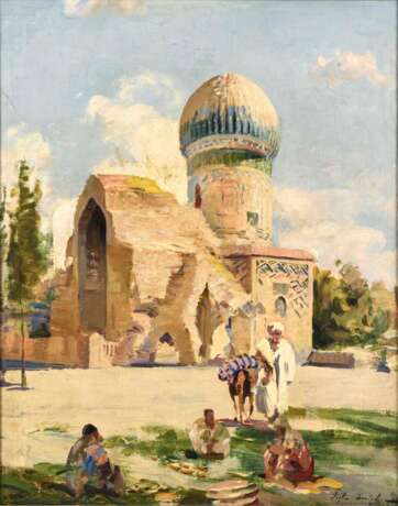 VIGH, Bertalan (1890 - 1946). Die Ruine der Bibi Chanum Moschee in Samarkand. - фото 1