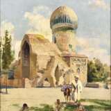 VIGH, Bertalan (1890 - 1946). Die Ruine der Bibi Chanum Moschee in Samarkand. - Foto 1