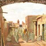 Französischer Maler: Markt in Marrakesch. - фото 2