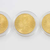 3-teiliges GOLDkonvolut Österreich - 3 x 100 Kronen 1915/NP, Franz Joseph I., - photo 2