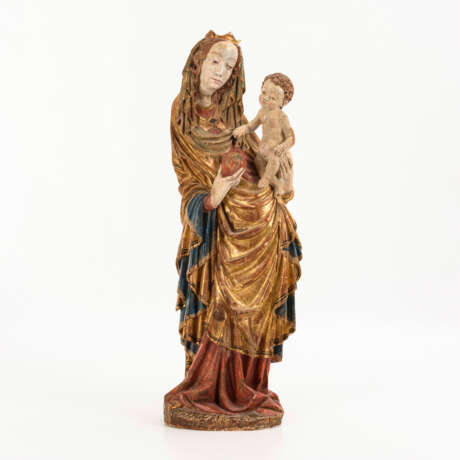 SENONER, Wilhelm(?) (*1946 St. Ulrich-Gröden). Madonna mit dem Jesuskind. - photo 1