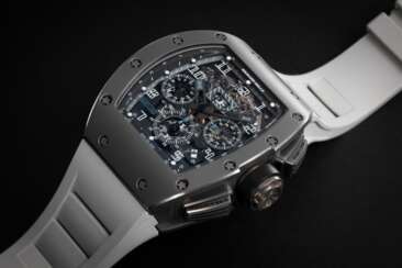 RICHARD MILLE, RM011 UAE EDITION, AN EXCLUSIVE ALL GRAY LIMITED EDITION TITANIUM FLYBACK CHRONOGRAPH