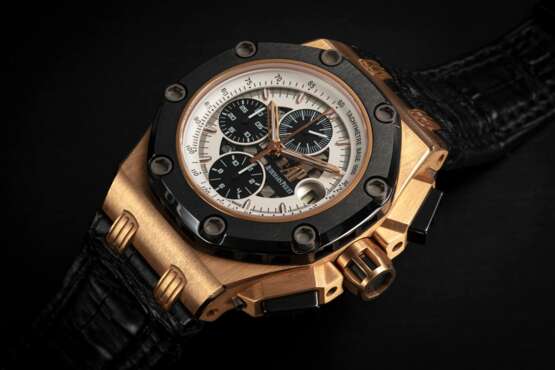 AUDEMARS PIGUET, ROYAL OAK OFFSHORE RUBENS BARRICHELLO II REF. 26078RO, A GOLD LIMITED EDITION CHRONOGRAPH - Foto 1