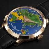 GIRARD-PERREGAUX, 1966 'THE WORLD' REF. 49534, A LIMITED EDITION GOLD WRISTWATCH WITH CLOISONNÉ ENAMEL DIAL - фото 1