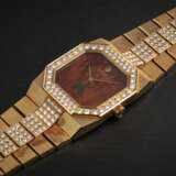 ROLEX, CELLINI REF. 4652, A RARE 18K GOLD AND DIAMOND-SET WRISTWATCH WITH MAHOGANY DIAL MADE FOR THE SULTANATE OF OMAN - photo 1