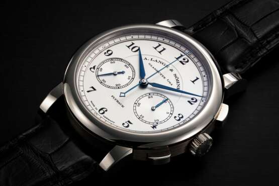 A. LANGE & SÖHNE, 1815 CHRONOGRAPH REF. 402.026, A WHITE GOLD MANUAL-WINDING FLYBACK CHRONOGRAPH - photo 1