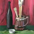 Still life with a black bottle. - One click purchase