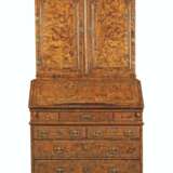 A NORTH EUROPEAN GILT-BRASS MOUNTED PEWTER-INLAID STAINED FIELD MAPLE AND WALNUT-BANDED BUREAU-CABINET - фото 1