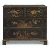 A GEORGE III CHINESE BLACK AND GILT-LACQUER-MOUNTED AND JAPANNED CHEST - photo 1