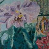 Дыхание орхидей Холст рисунок красками Натурализм Цветочный натюрморт Россия 2021 г. - фото 1