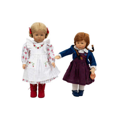 KÄTHE KRUSE zwei Puppenmädchen, 1990er Jahre, - Foto 3