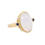 Ring mit ovalen Mondsteincabochon - Foto 1