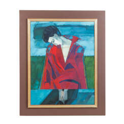 BRUNNER, OTTO (1921) "Porträt eines jungen Mannes in einer roten Jacke "