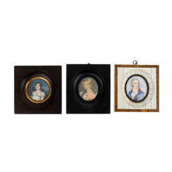 3 Miniaturen, 19. und 20. Jahrhundert