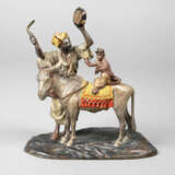 Wiener Bronze Araber mit Esel und Affe - фото 1