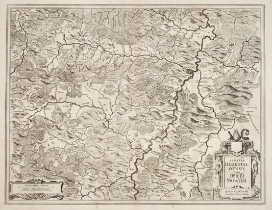 Henricus Hondius, Karte Stift Hersfeld - Foto 1