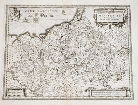 Johannes Janssonius, Karte Mecklenburg - Foto 1