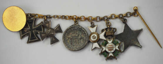 Preussen: Miniaturenkette eines Offiziers der osmanischen Front mit 6 Auszeichnungen. - фото 2