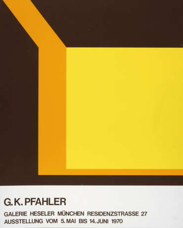 Georg Karl Pfahler, Originalgraphisches Plakat - photo 1