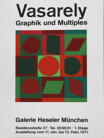 Victor Vasarely, Originalgraphisches Plakat - фото 1