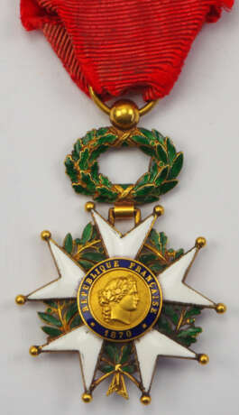 Frankreich: Orden der Ehrenlegion, 9. Modell (1870-1951), Offizierskreuz. - фото 2