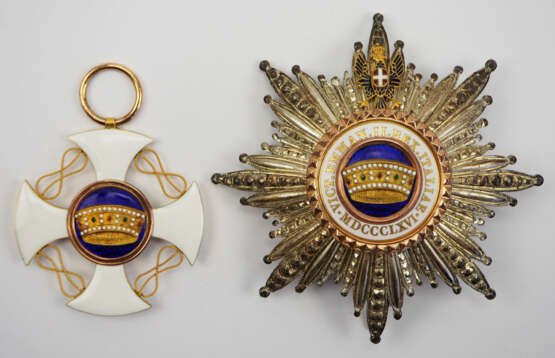 Italien: Orden der Krone von Italien, Großkreuz Satz. - photo 1