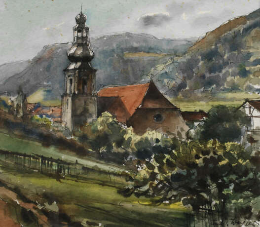Hansjörg Wagner, ”Berchtesgaden mit Watzmann” - Foto 1