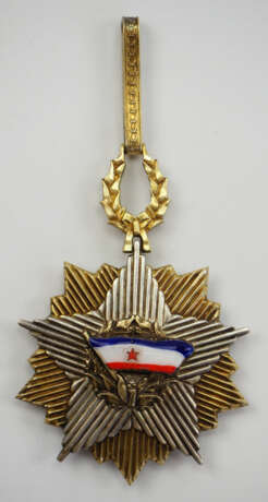 Jugoslawien: Orden der jugoslawischen Fahne, 1. Modell (1954-1963), Komtur Dekoration. - photo 1