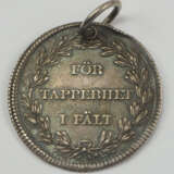 Schweden: Tapferkeitsmedaille "FOR TAPPERHET I FÄLT", 2. Typ (Karl XIII. 1809-1819), in Silber. - Foto 3