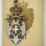 Serbien: Orden des Weißen Adler, 2. Modell (1903-1941), 3. Klasse mit Schwertern, im Etui. - фото 1