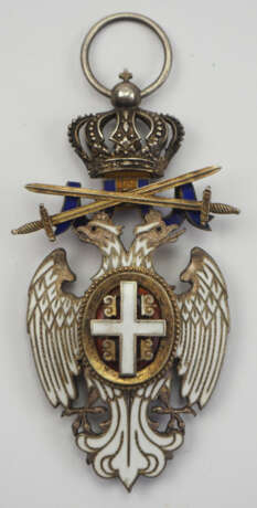 Serbien: Orden des Weißen Adler, 2. Modell (1903-1941), 5. Klasse, mit Schwertern. - photo 1
