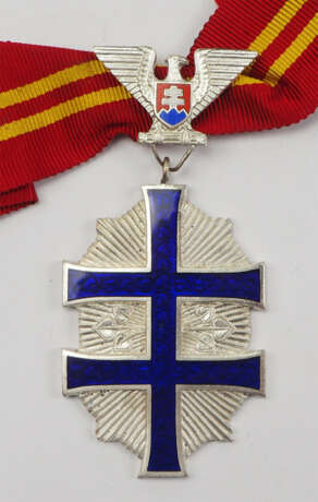 Slowakei: Orden vom Kriegs-Siegeskreuz, Zivile-Abteilung, 5. Klasse. - фото 1