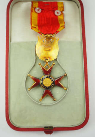 Vatikan: Orden des hl. Gregors des Großen, Militärische Abteilung, Ritter Kreuz, im Etui. - Foto 2