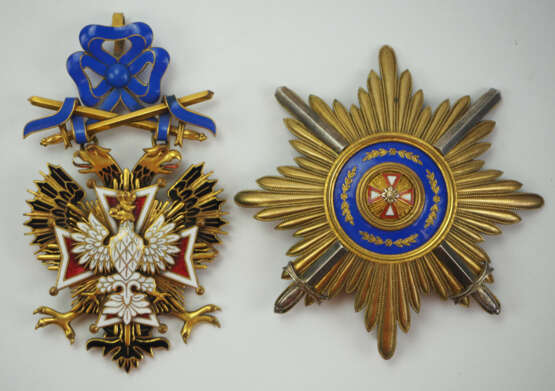Russland: Kaiserlicher und Königlicher Orden vom Weißen Adler, Satz mit Schwertern. - photo 1