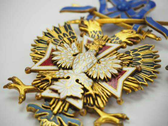 Russland: Kaiserlicher und Königlicher Orden vom Weißen Adler, Satz mit Schwertern. - Foto 3