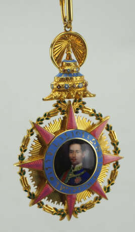 Thailand: Orden von Chula Chom Klao, Großkreuz Kleinod, 1. Typ (ab 1873). - Foto 2