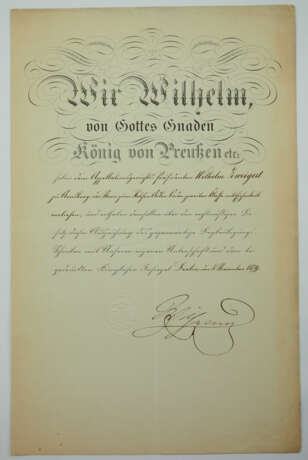 Preussen: Roter Adler Orden, 2. Klasse mit Eichenlaub Urkunde für den Appellationsgerichts-Präsidenten in Arnsberg. - photo 1