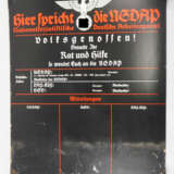 "Hier spricht die NSDAP" Haustafel - Kartonage. - photo 1