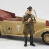 Schuco: Mercedes Benz 170V Cabrio - Afrika Korps mit 2 Mann. - photo 1