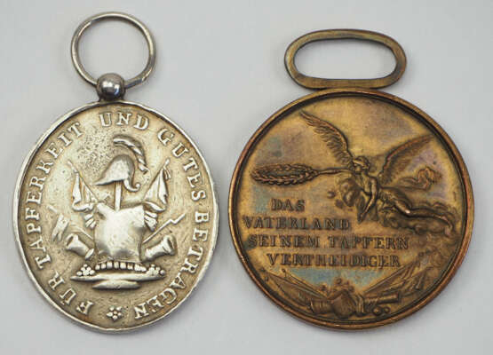Westphalen: Ehrenmedaille, 2. Modell (oval - 1809-1813), Silberne Medaille. - фото 2