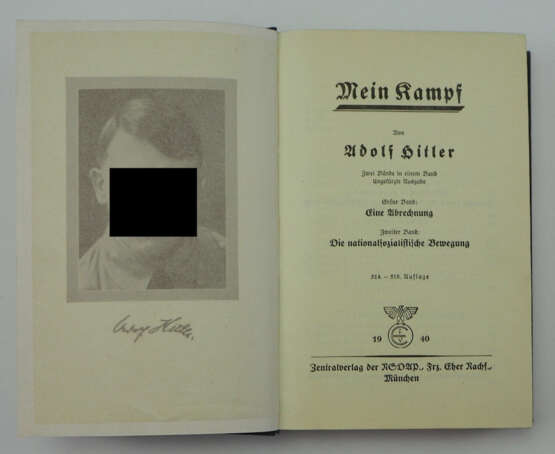 Hitler, Adolf: Mein Kampf. - Foto 2