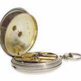 Taschenuhr: äußerst ungewöhnliche amerikanische Savonnette mit speziellem Aufzug nach Patent von 1852, Ankerchronometer No.38731 - фото 6