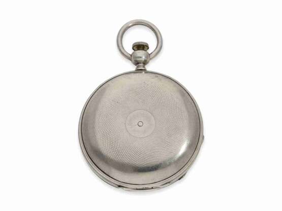Taschenuhr: äußerst ungewöhnliche amerikanische Savonnette mit speziellem Aufzug nach Patent von 1852, Ankerchronometer No.38731 - фото 7